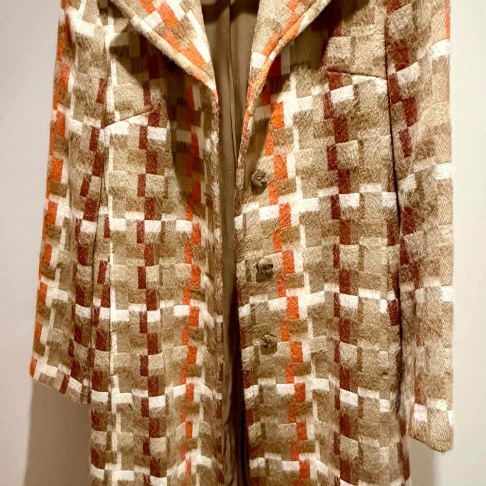Sisley Multicolor Checkered Teddy Jacket